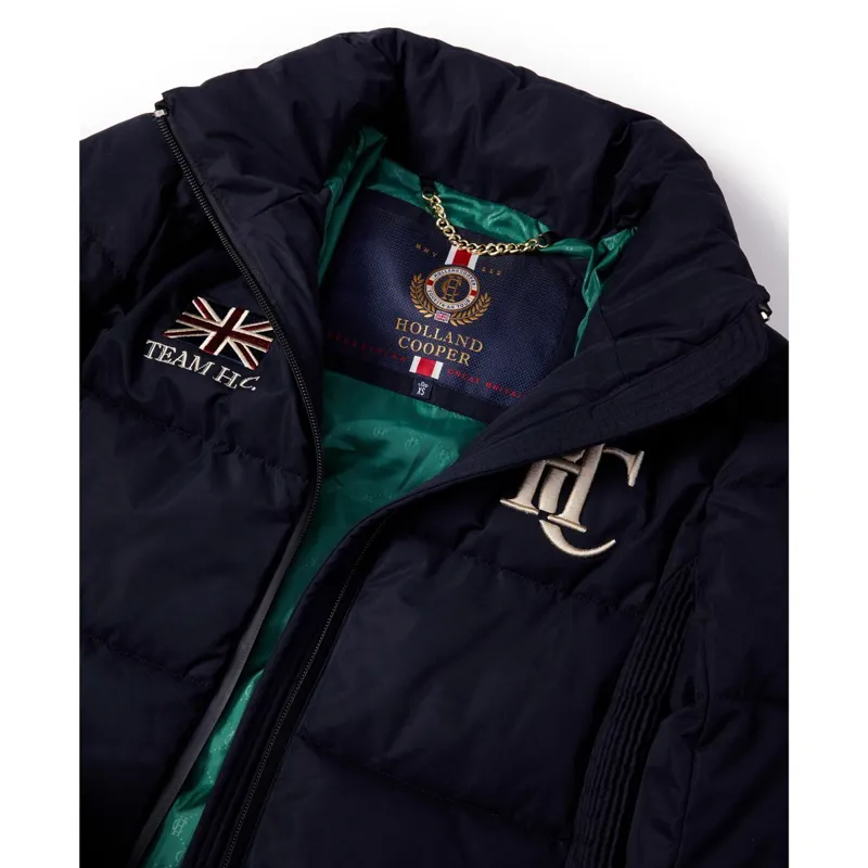 Holland Cooper Team Hooded Women's Padded Jacket - Ink Navy-4
