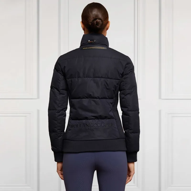 Holland Cooper Team Hooded Women's Padded Jacket - Ink Navy-1