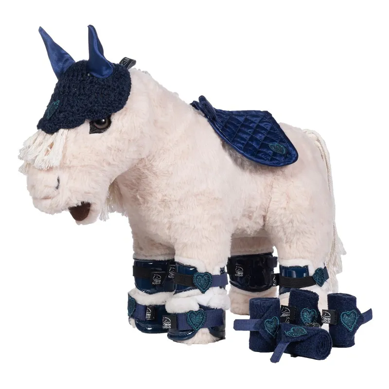 HKM Cuddle Pony Toy Riding Set - Blue-1