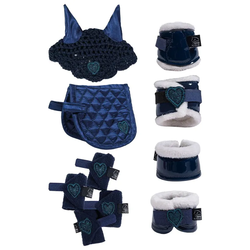 HKM Cuddle Pony Toy Riding Set - Blue