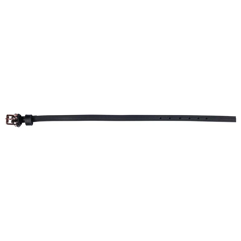 HKM Glamour Biothane Spur Straps - Black/Rose Gold-3