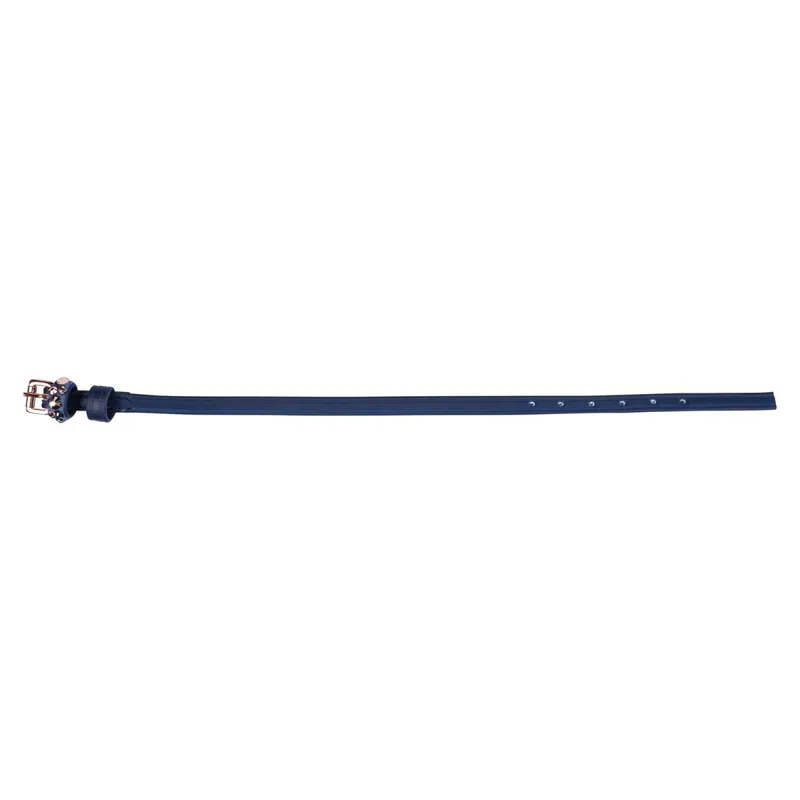 HKM Glamour Biothane Spur Straps - Deep Blue/Rose Gold-1