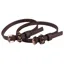 HKM Glamour Biothane Spur Straps - Brown/Rose Gold
