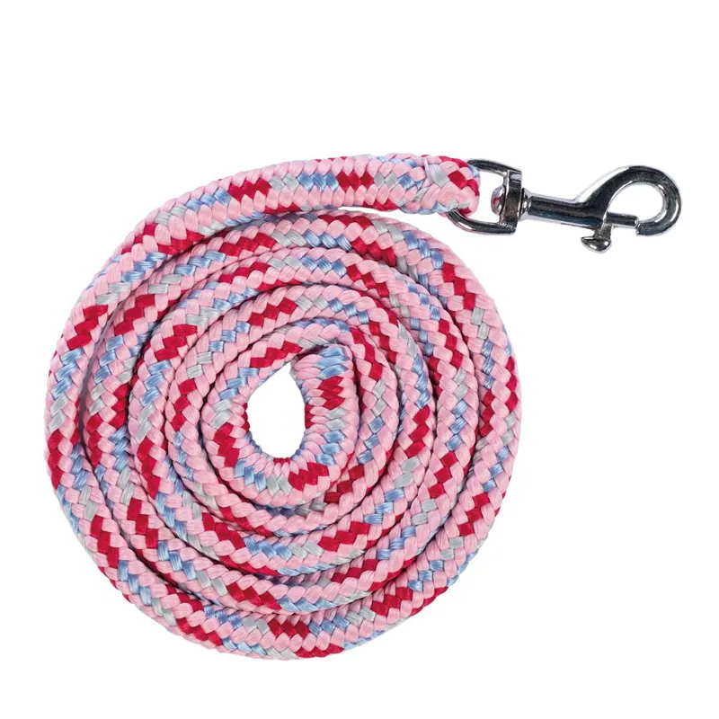 HKM Hobby Horse Halter and Lead Rope - Flower Print-2