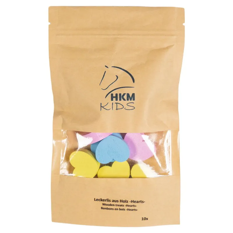 HKM Hobby Horse Toy Wooden Food Treats - Hearts