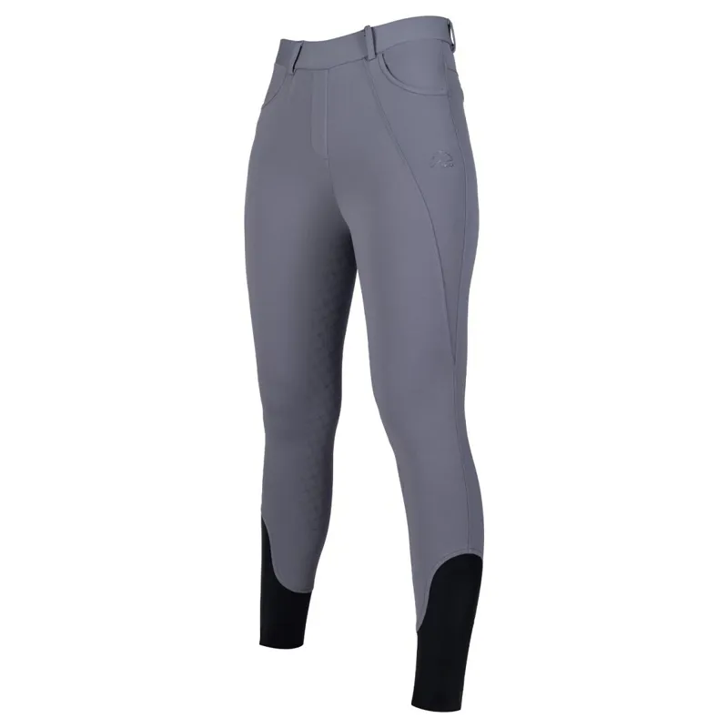 HKM Rosewood Full Grip Ladies Riding Tights - Grey - EU40