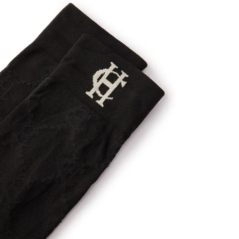 Holland Cooper Tall Riding Socks - Black-3