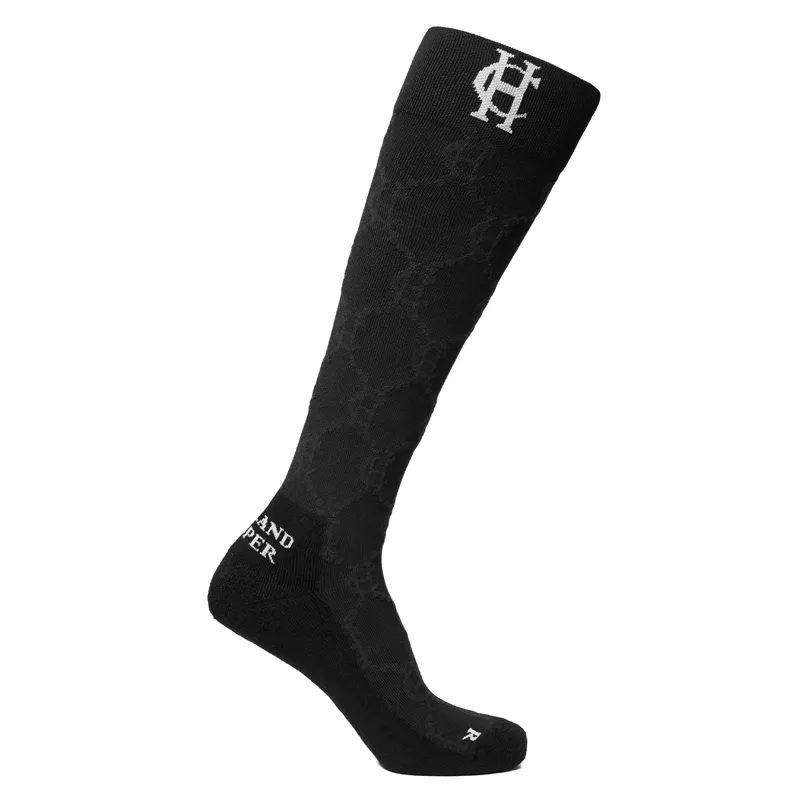 Holland Cooper Tall Riding Socks - Black