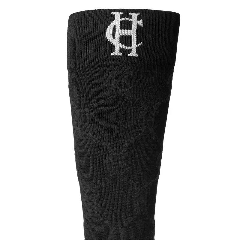 Holland Cooper Tall Riding Socks - Black-2