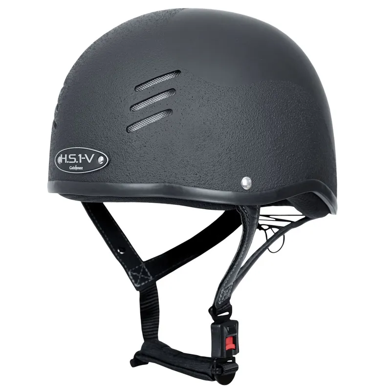 Gatehouse HS1-V Jockey Skull Riding Helmet - Matte Black