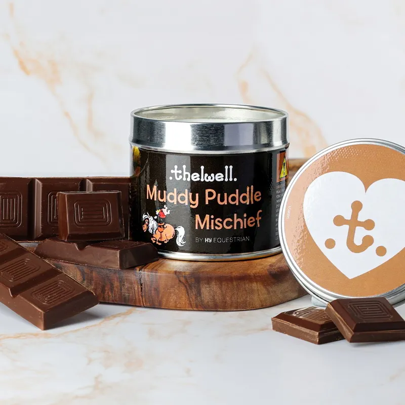 Hy Equestrian Thelwell Candle - Muddy Puddle Mischief-2