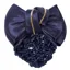 QHP Hair Bow and Hairnet - Navy/Gold