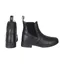 Hy Equestrian Fleece Lined Wax Leather Adults Paddock Boots - Black
