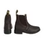 Hy Equestrian Fleece Lined Wax Leather Adults Paddock Boots - Brown
