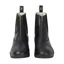 Hy Equestrian Fleece Lined Wax Leather Zip Paddock Boots - Black