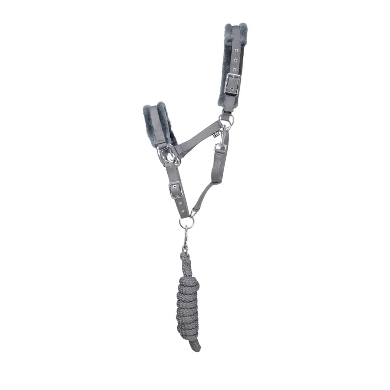 Hy Sport Active Halter and Lead Rope - Pencil Point Grey-1