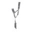 Hy Sport Active Halter and Lead Rope - Pencil Point Grey