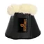 Kentucky Sheepskin Leather Bell Boots - Black/Natural