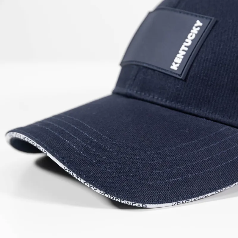 Kentucky Rubber Logo Baseball Cap-Navy-3