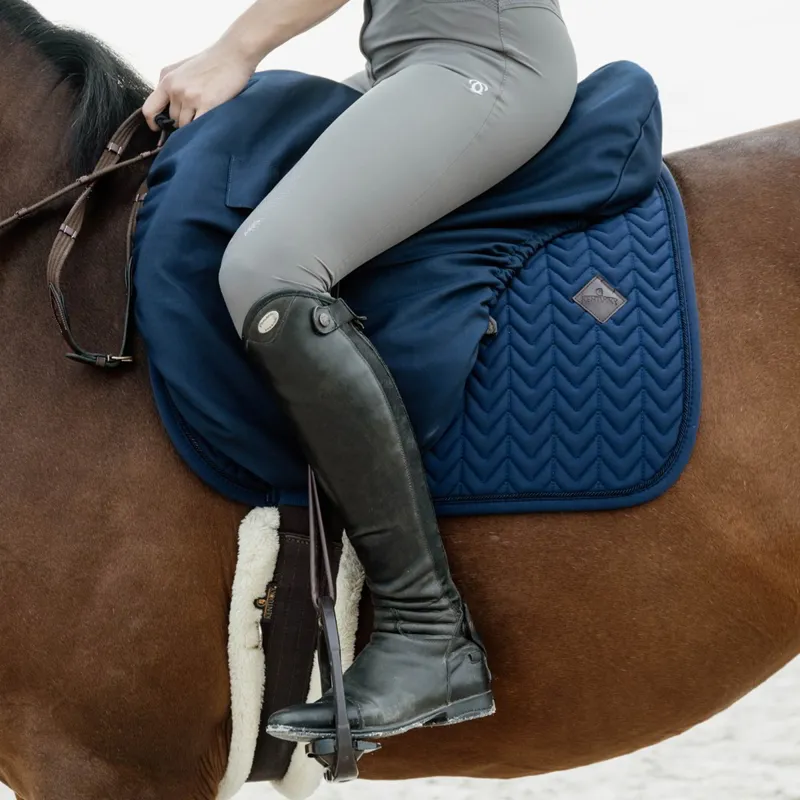 Kentucky Waterproof Show Jumping Saddle Cover - Navy-1