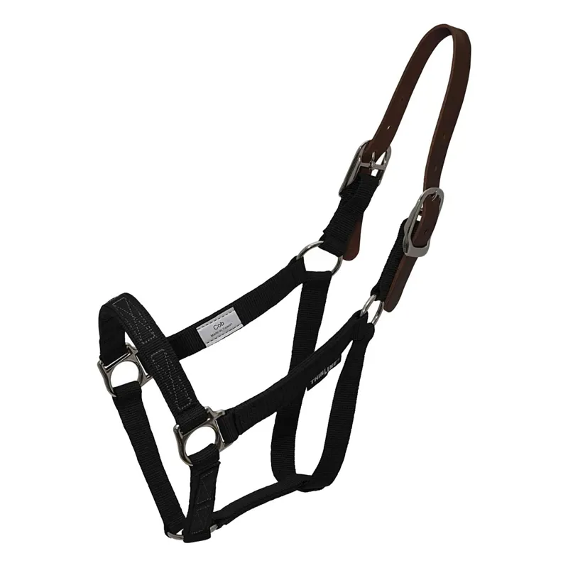 ThinLine Flexible Breakaway Turnout Safe Halter - Black-1