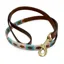 KM Elite Argentinian Dog Leash - Pink/Grey/Pastel Blue