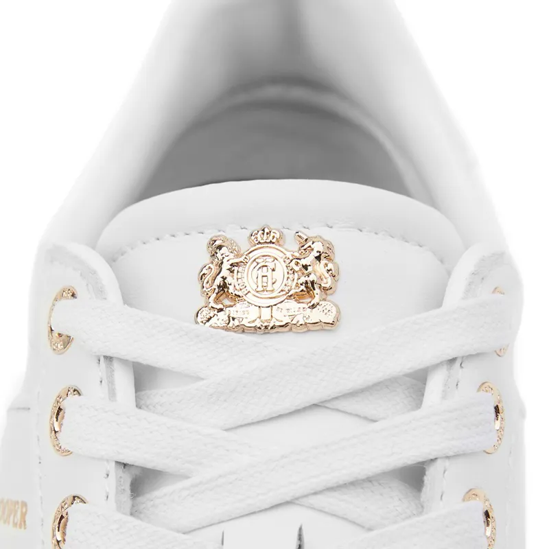 Holland Cooper Knightsbridge Ladies Court Sneakers - White-2