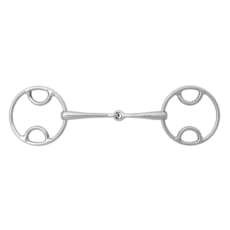 Korsteel Stainless Steel Loop Ring Wilkie Snaffle Bit