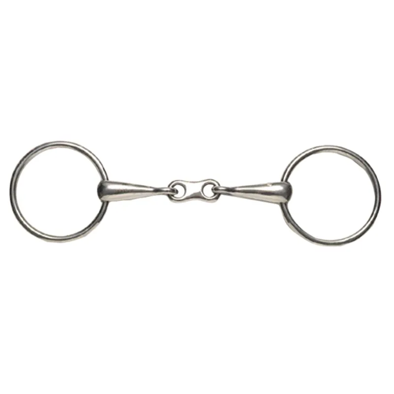 Korsteel Stainless Steel Loose Ring French Link Snaffle Bit-1