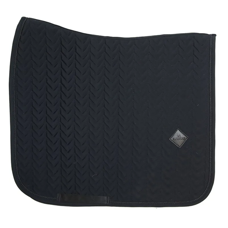 Kentucky Dressage Fishbone Saddle Pad - Black