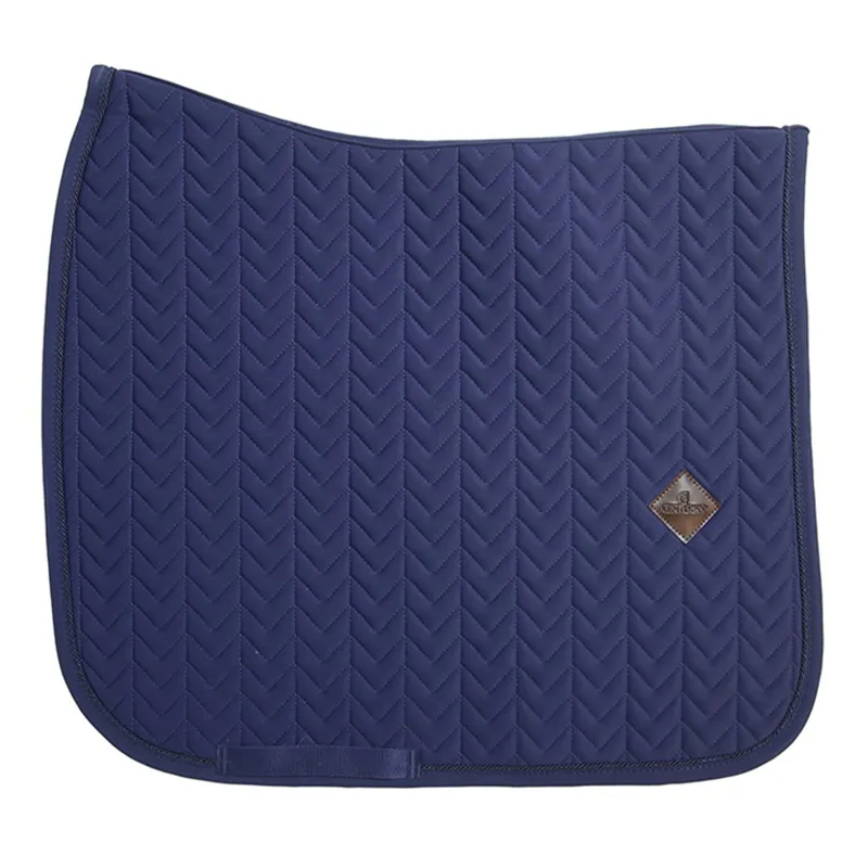 Kentucky Dressage Fishbone Saddle Pad - Navy