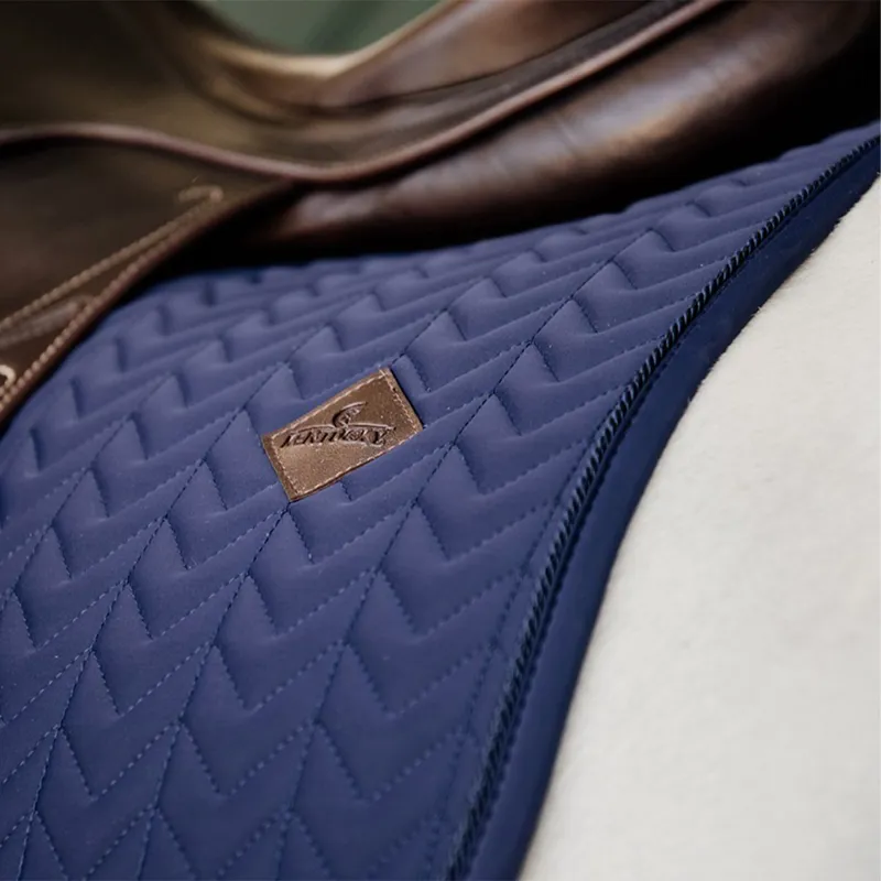 Kentucky Dressage Fishbone Saddle Pad - Navy-3
