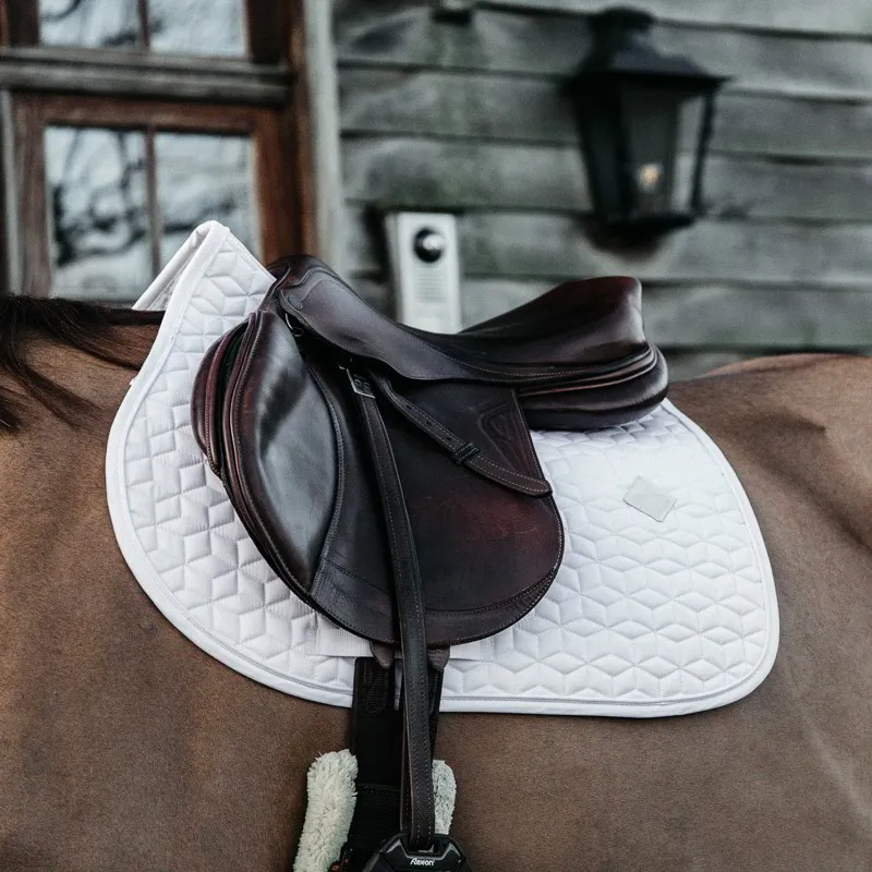Kentucky Classic Jumping Saddle Pad - White-2