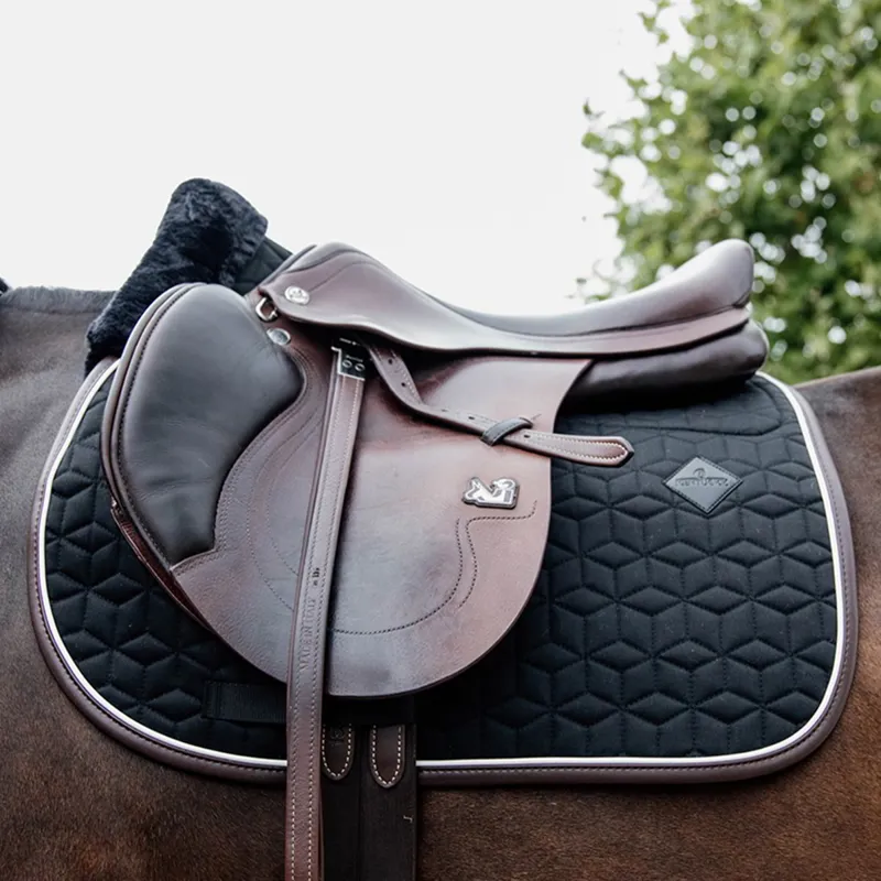 Kentucky Skin Friendly Star Quilting Saddle Pad - Black-1