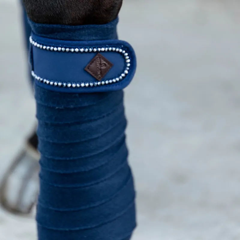Kentucky Pearls Polar Fleece Polo Wraps - Navy-1