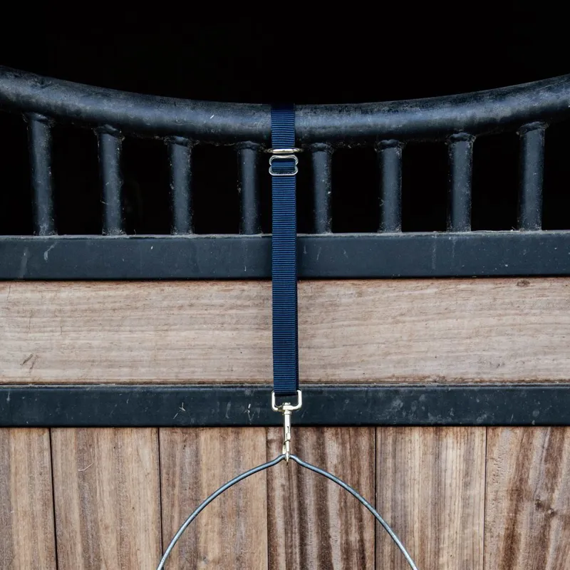 Kentucky Nylon Adjustable Clip and Ring Strap - Navy