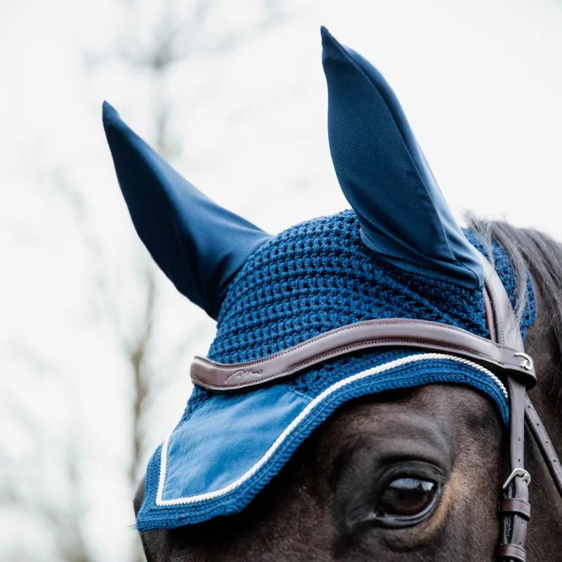 Kentucky Wellington Velvet Fly Bonnet - Navy-1