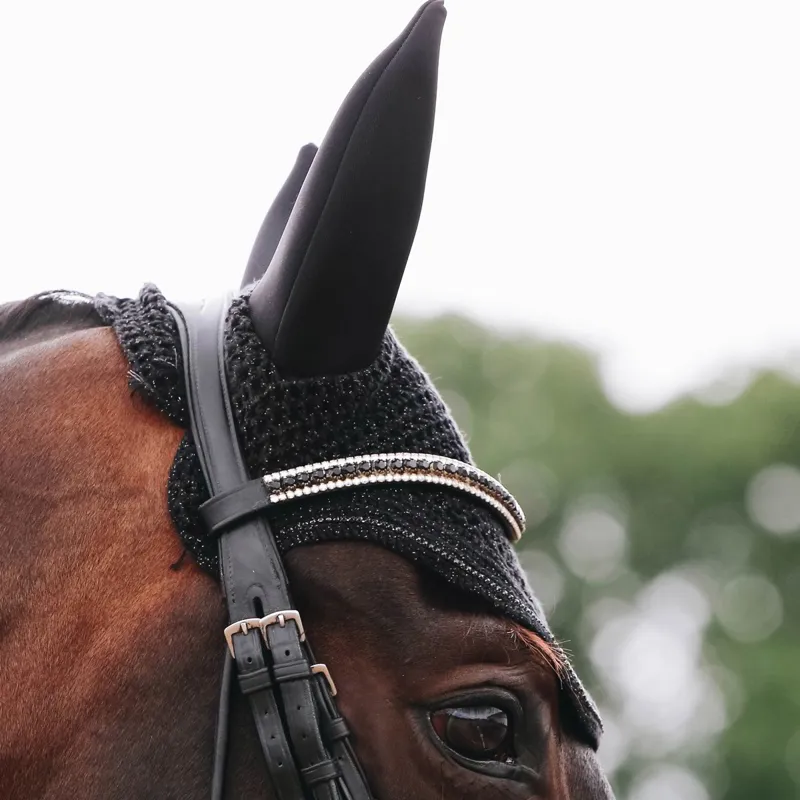 Kentucky Wellington Sparkling Soundless Ear Bonnet - Black-2