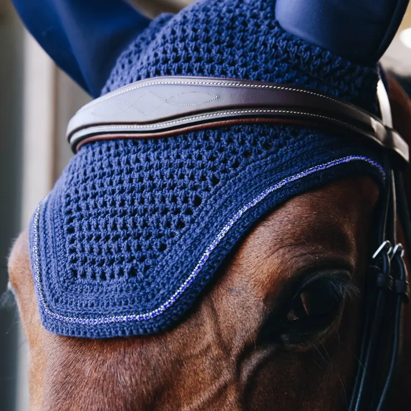 Kentucky Wellington Sparkling Fly Veil - Dark Navy-1