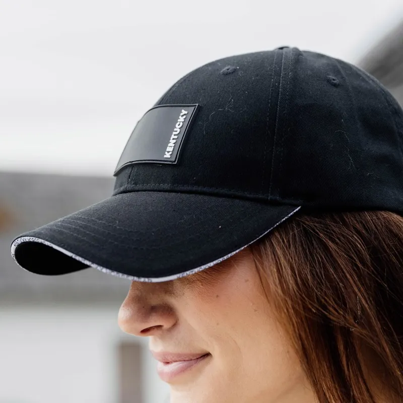 Kentucky Rubber Logo Baseball Cap - Black-2
