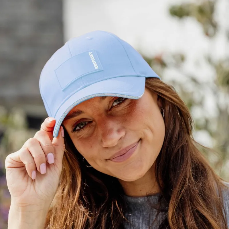 Kentucky Rubber Logo Baseball Cap - Light Blue-1
