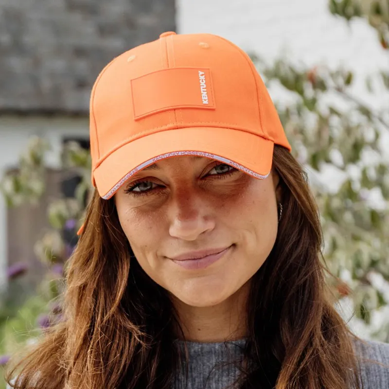 Kentucky Rubber Logo Baseball Cap - Orange-1