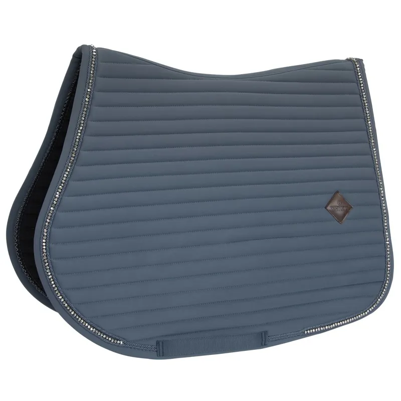 Kentucky Pearls Jumping Saddle Pad - Grey