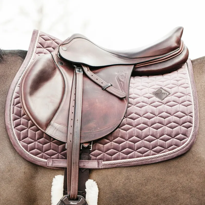 Kentucky Velvet Jumping Saddle Pad - Light Purple-1