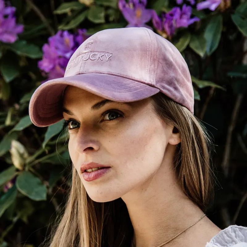 Kentucky Velvet Baseball Cap - Old Rose-1