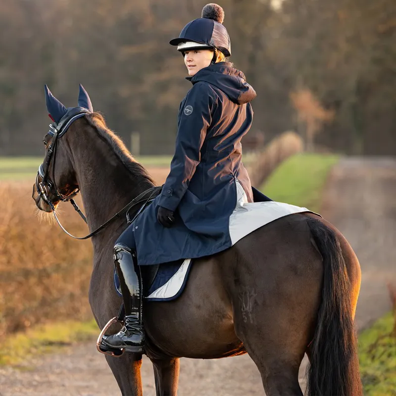 LeMieux Amelie Womens Lightweight Long Riding Jacket - Navy-9