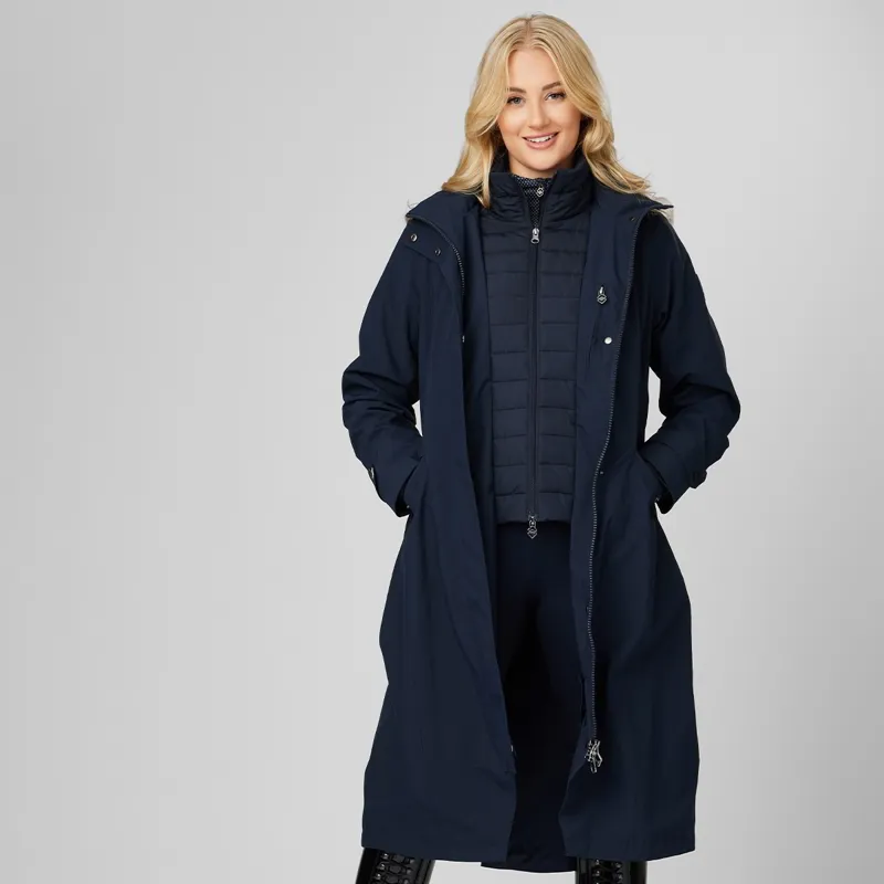 LeMieux Amelie Womens Lightweight Long Riding Jacket - Navy-3