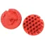 Lincoln Horse Head Rubber Curry Comb - Red