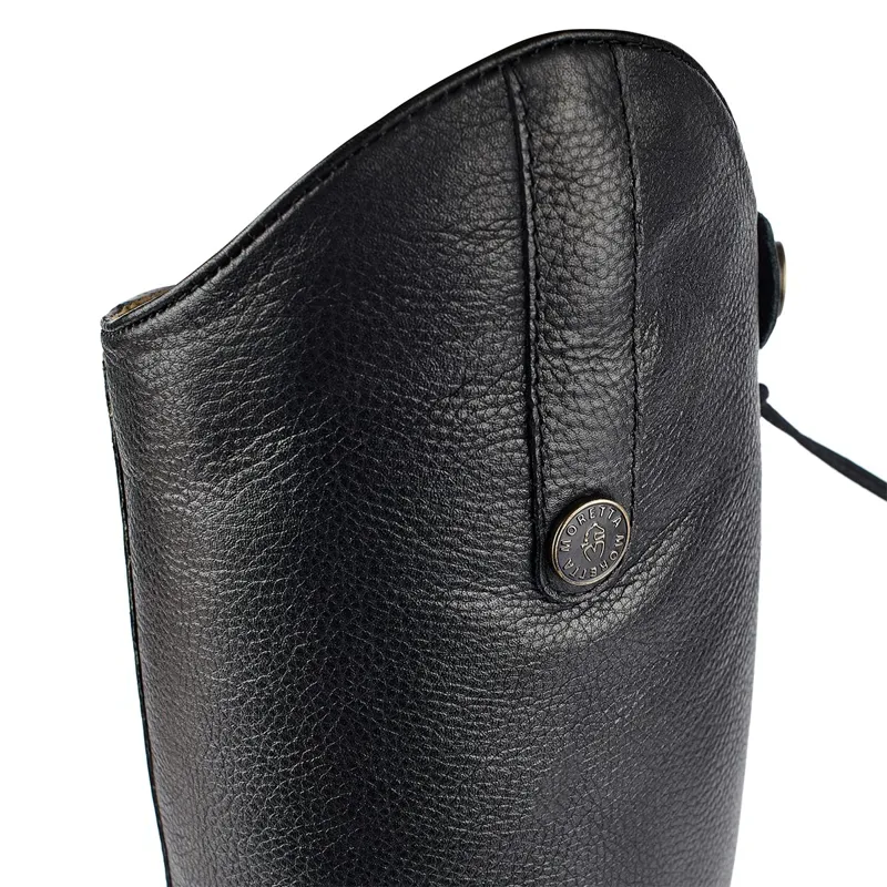Moretta Gianna Tall Riding Boots - Standard Height - Black-5