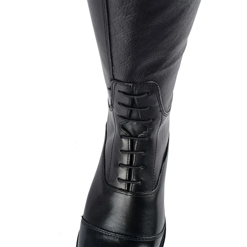 Moretta Gianna Tall Riding Boots - Short Height - Black-3